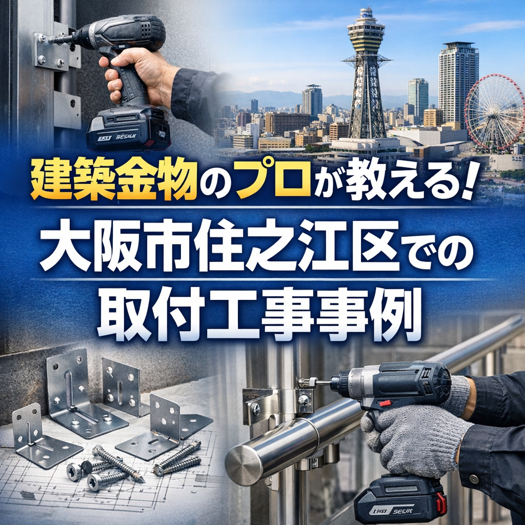 建築金物のプロが教える！大阪市住之江区での取付工事事例