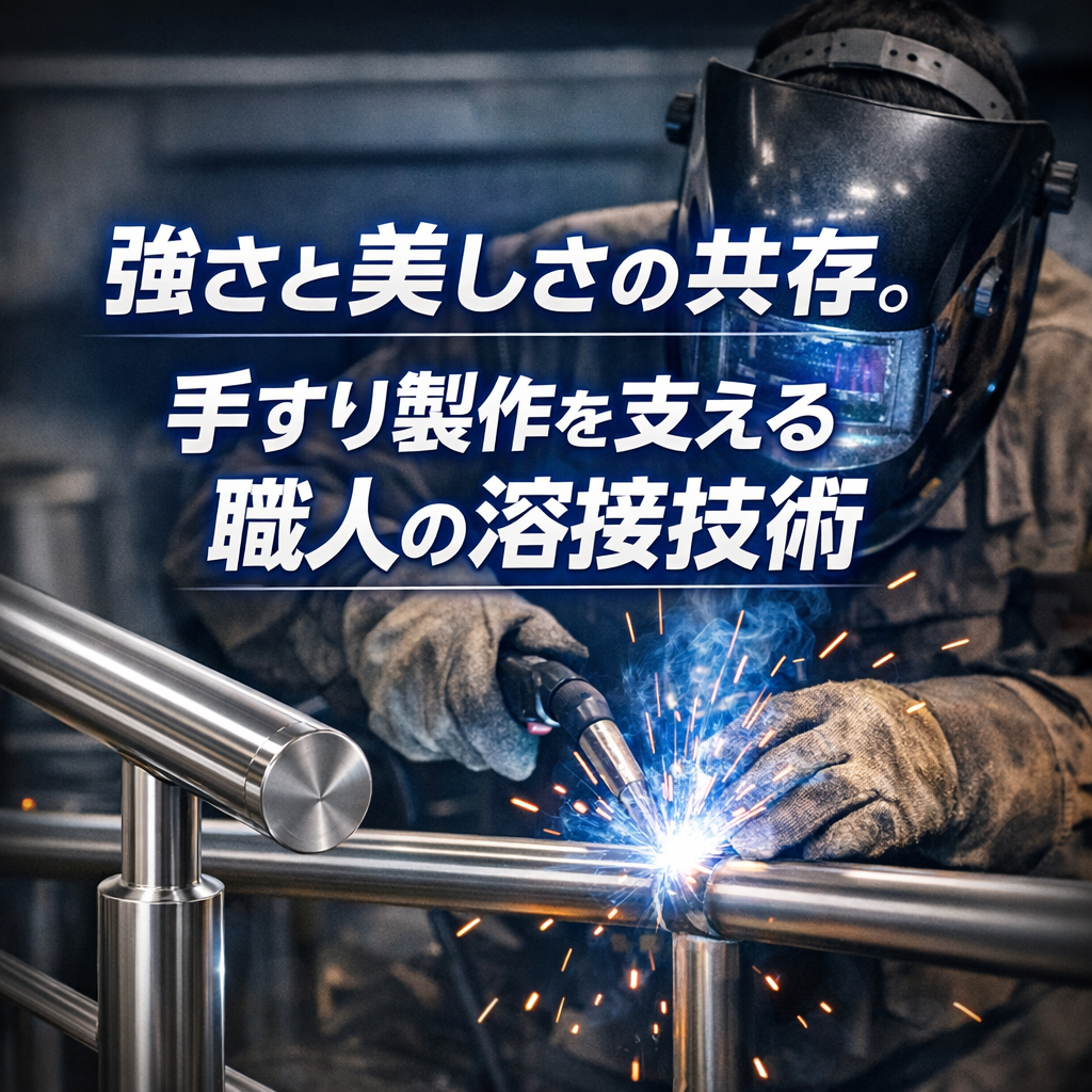 強さと美しさの共存。手すり製作を支える職人の溶接技術
