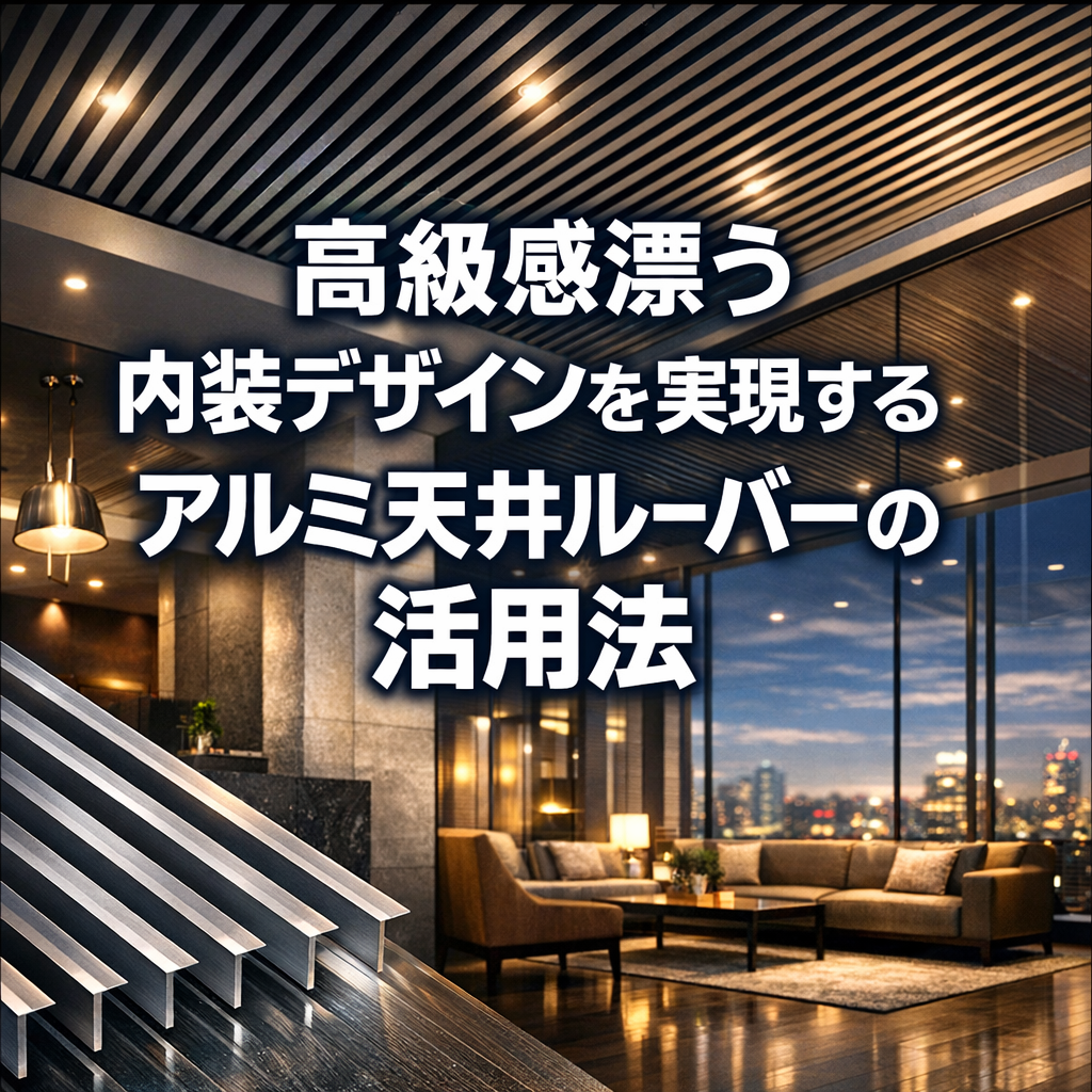 高級感漂う内装デザインを実現するアルミ天井ルーバーの活用法